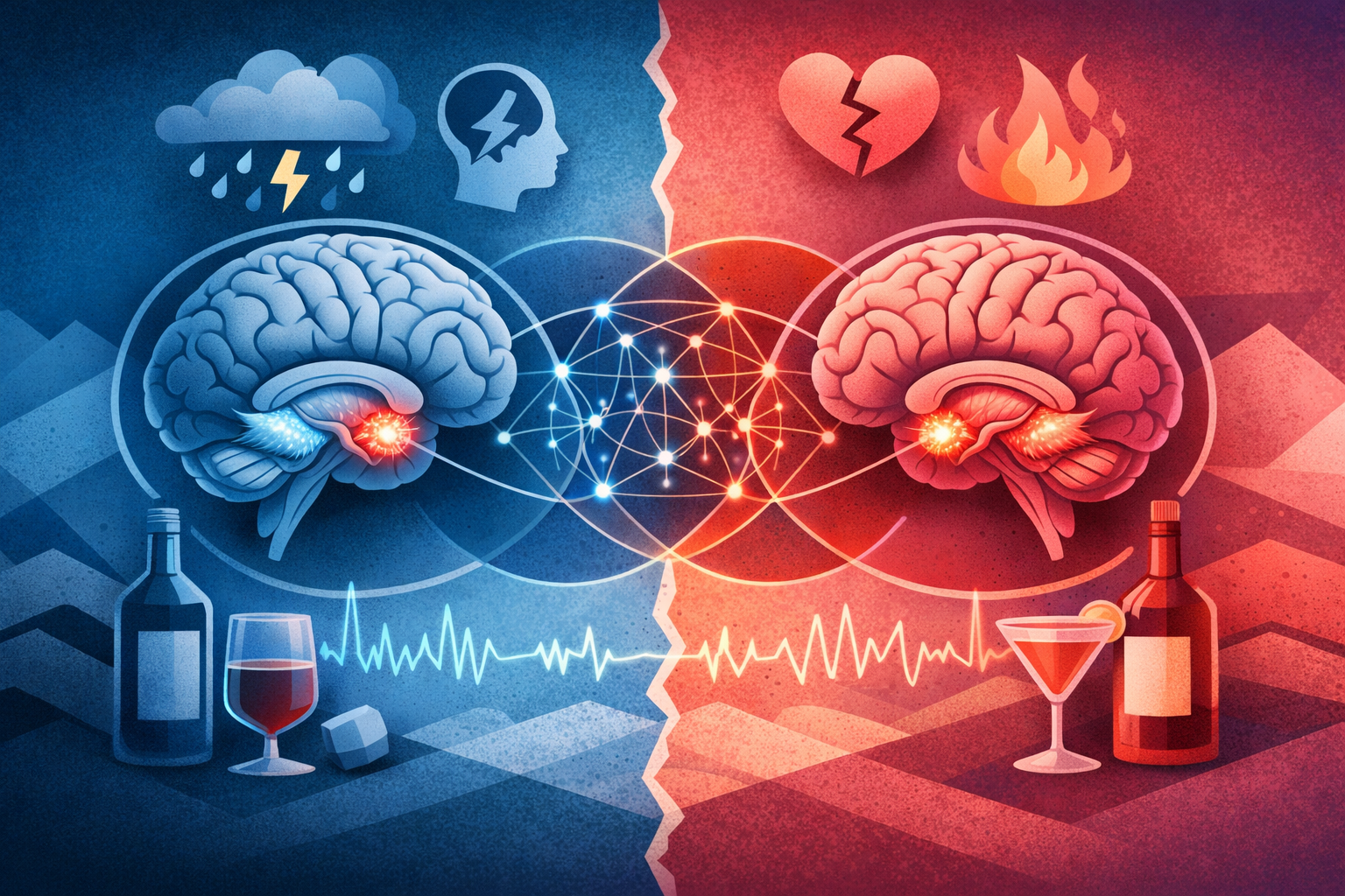 Stress-induced alcohol-seeking differed by sex and symptom type