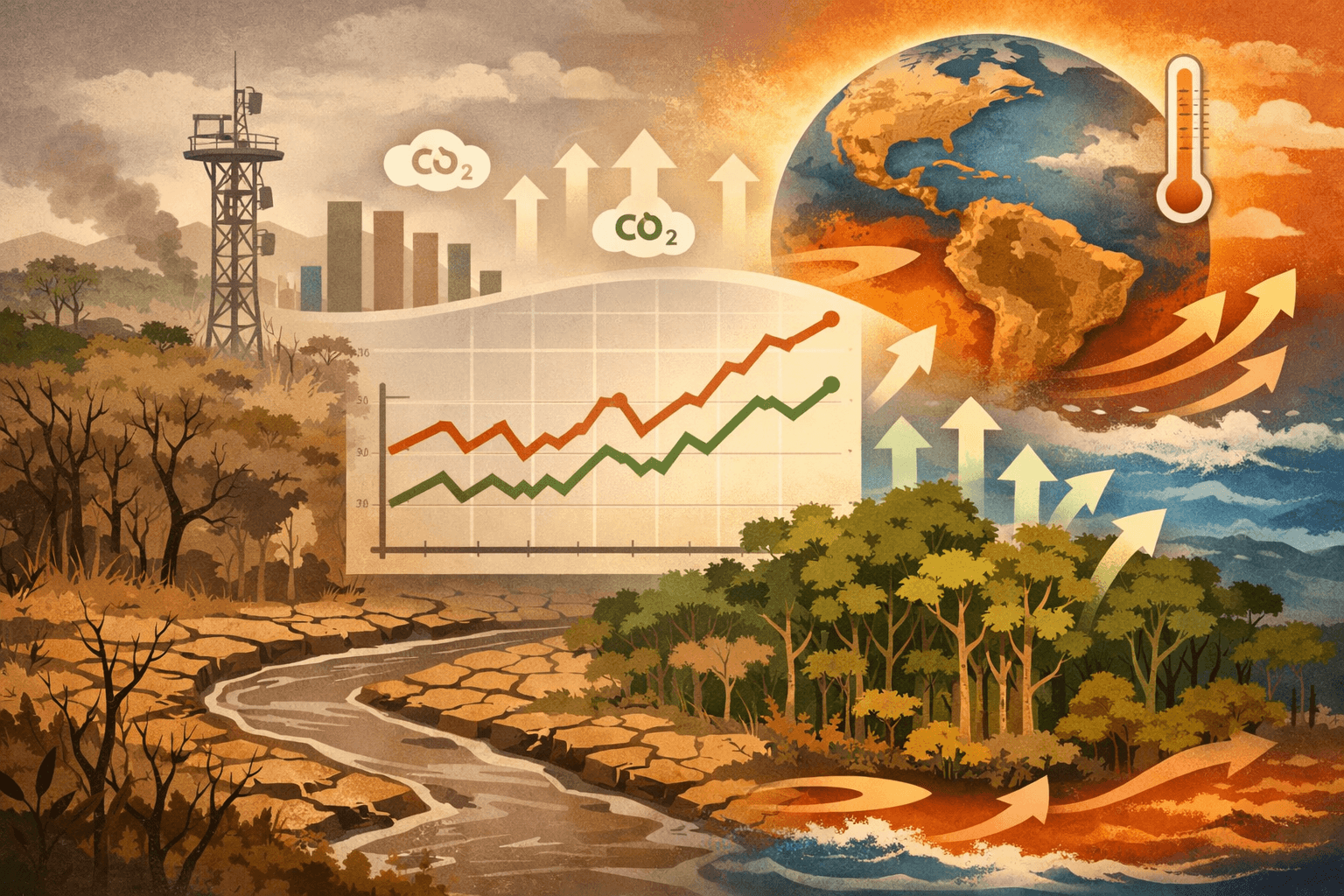 Extreme 2023 drought turned the Amazon into a weak carbon source